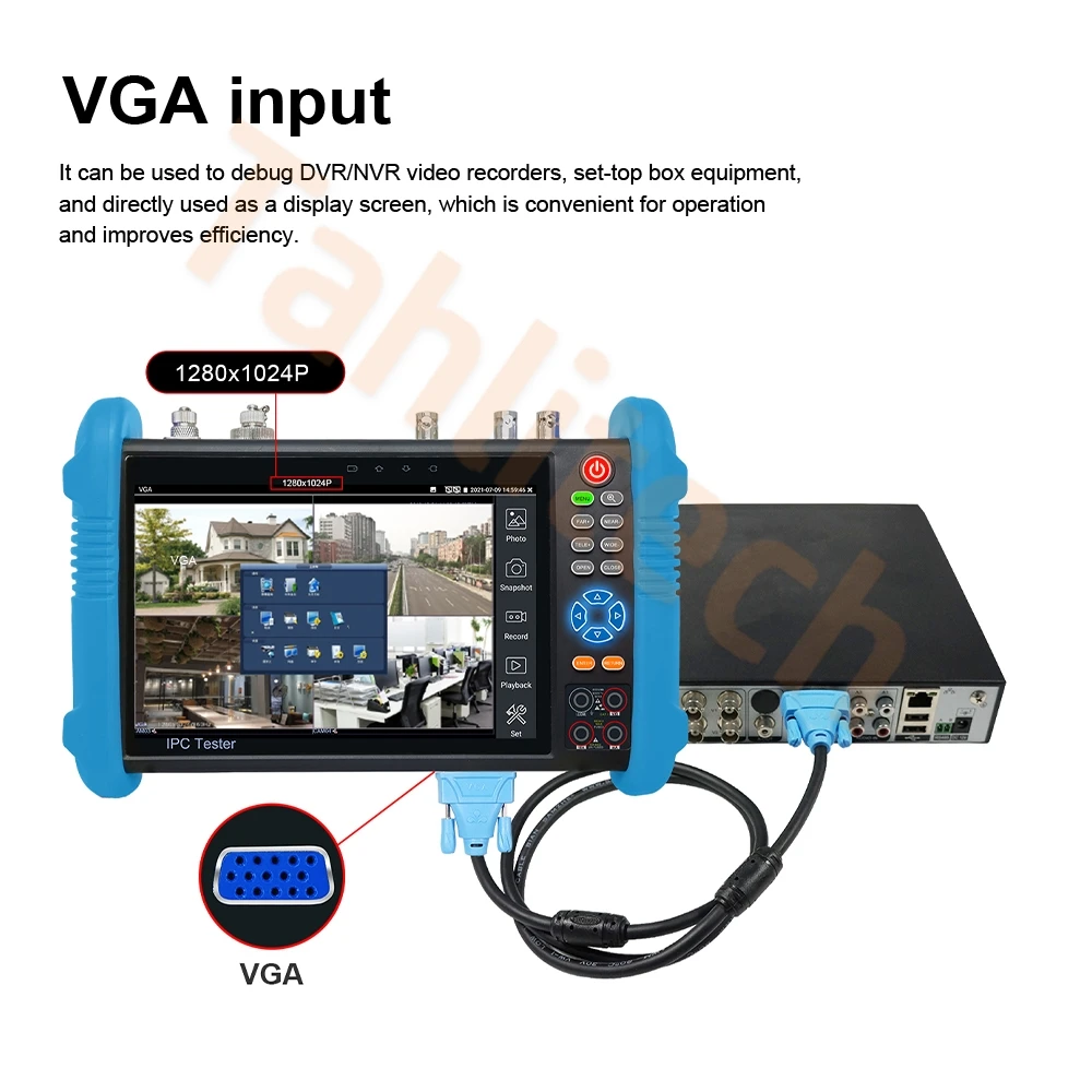 7 &quot8K тестер видеонаблюдения 8MP AHD CVI TVI CVBS SDI IP-камеры UTP кабеля Wifi Onvif HDMI VGA вход