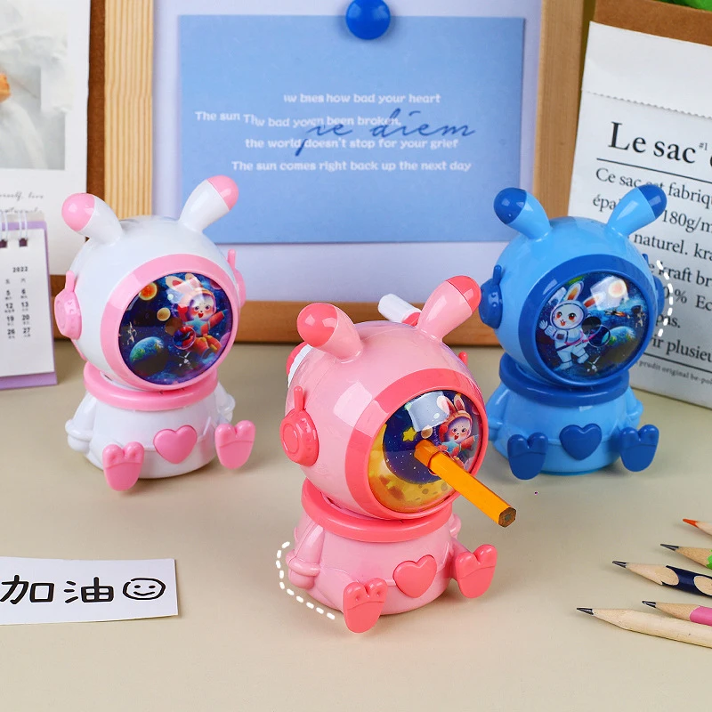 

Ручная точилка для карандашей с милым Кроликом, регулируемая Механическая точилка, школьные и офисные принадлежности, канцелярские принад...