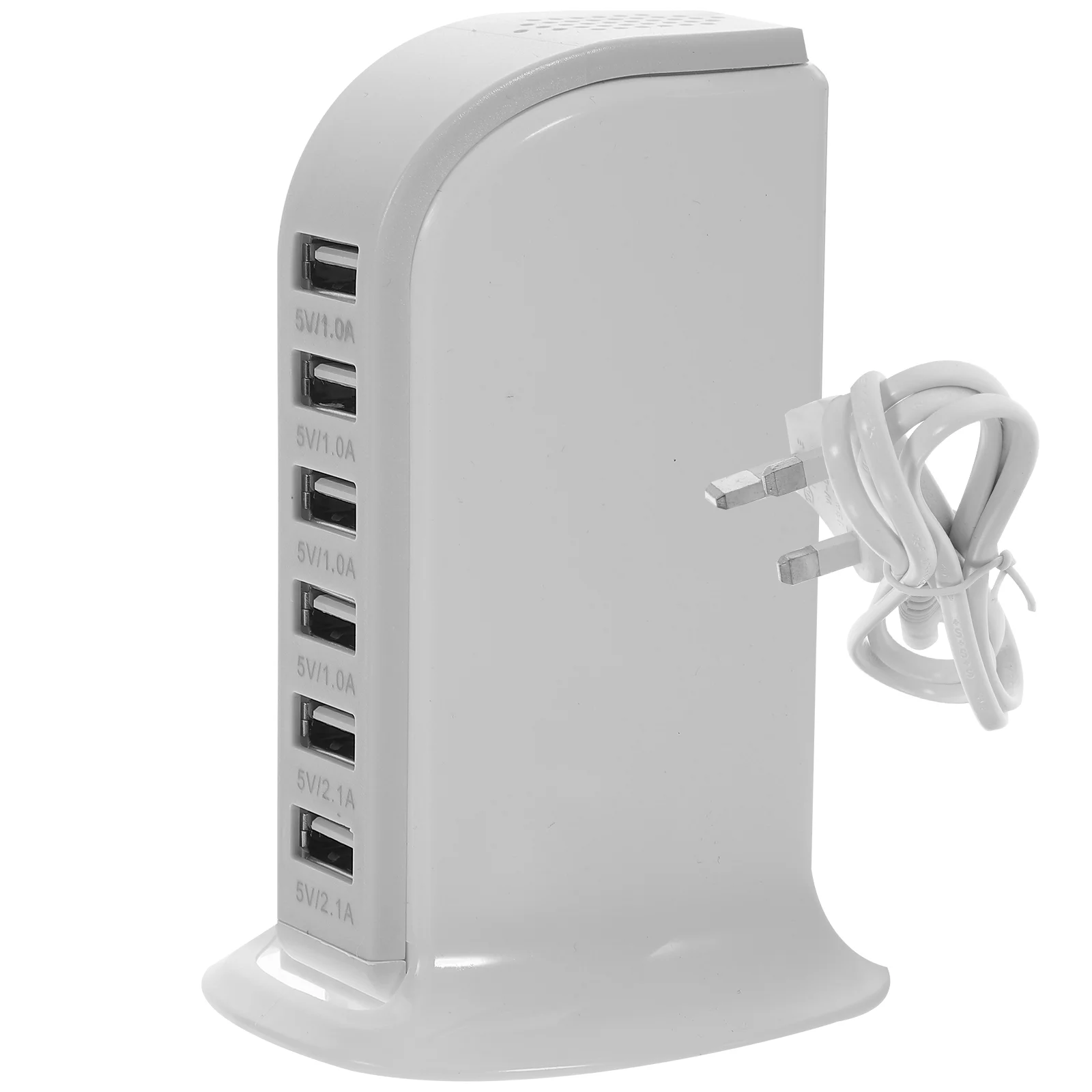 

30W Multi 6 Port USB 6A Rapid Charging Station Desktop Travel Hub (Original UK Plug) - White