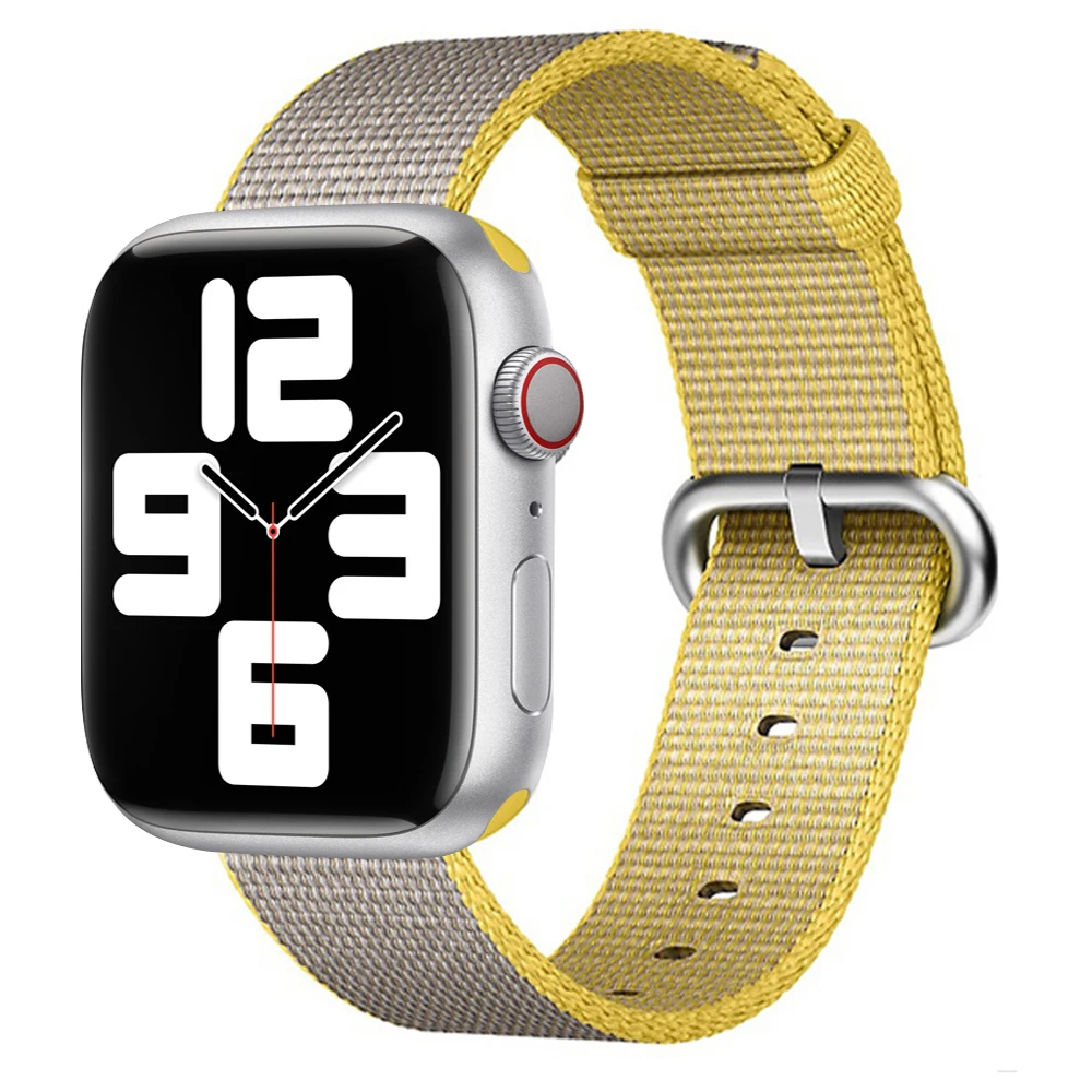 Strap for Apple Watch Band 45mm 41mm 44mm 40mm 49mm 42mm 38mm 45 Mm Nylon Bracelet Correa Iwatch Series 8 7 Se 6 5 3 Ultra  Band