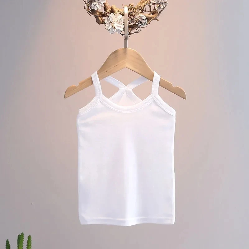 

baby girls boys sleeveless tanks vest kids children cotton summer t-shirts