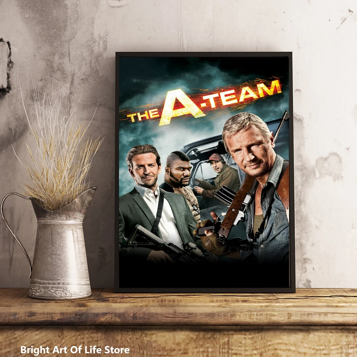 

Постер фильма «A-Team» (2010), художественная Обложка со звездой и актером, печать на холсте, декоративная живопись (без рамки)