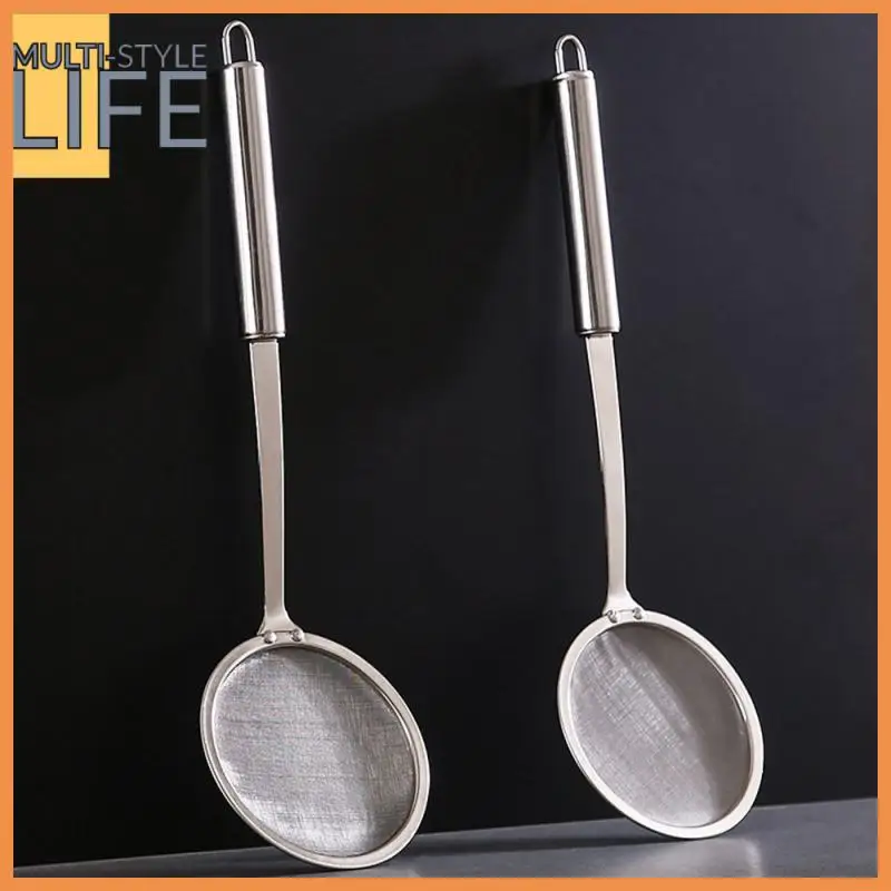 

Small Colander Oil Residue Spoon Heat Insulation Kitchen Skimmer Ultra-fine Hot Pot Colander Household Kitchen Supplies Filter