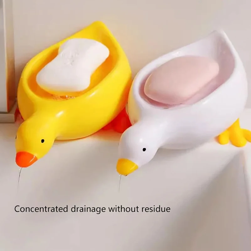 Поднос для мыла самоосушивающаяся полка милая креативная стойка в форме утки
