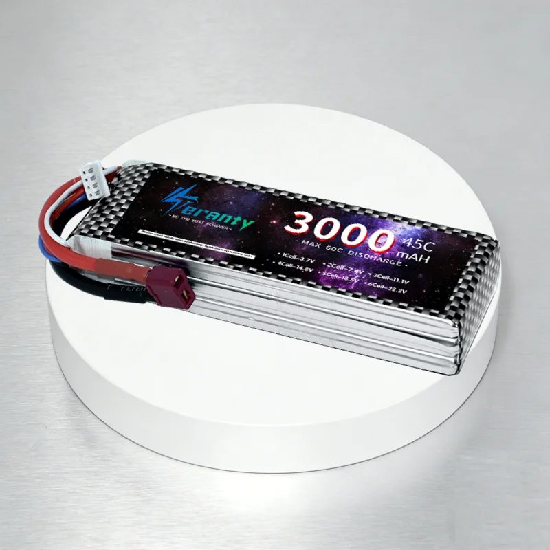Фото 1 шт. аккумулятор TERANTY RC Lipo 7.4V 11.1V 2S 3S 1500mAh 1800mAh 2200mAh 3000mAh 4200mAh 5600mAh 7200mAh с разъемами XT60-T и Deans №5