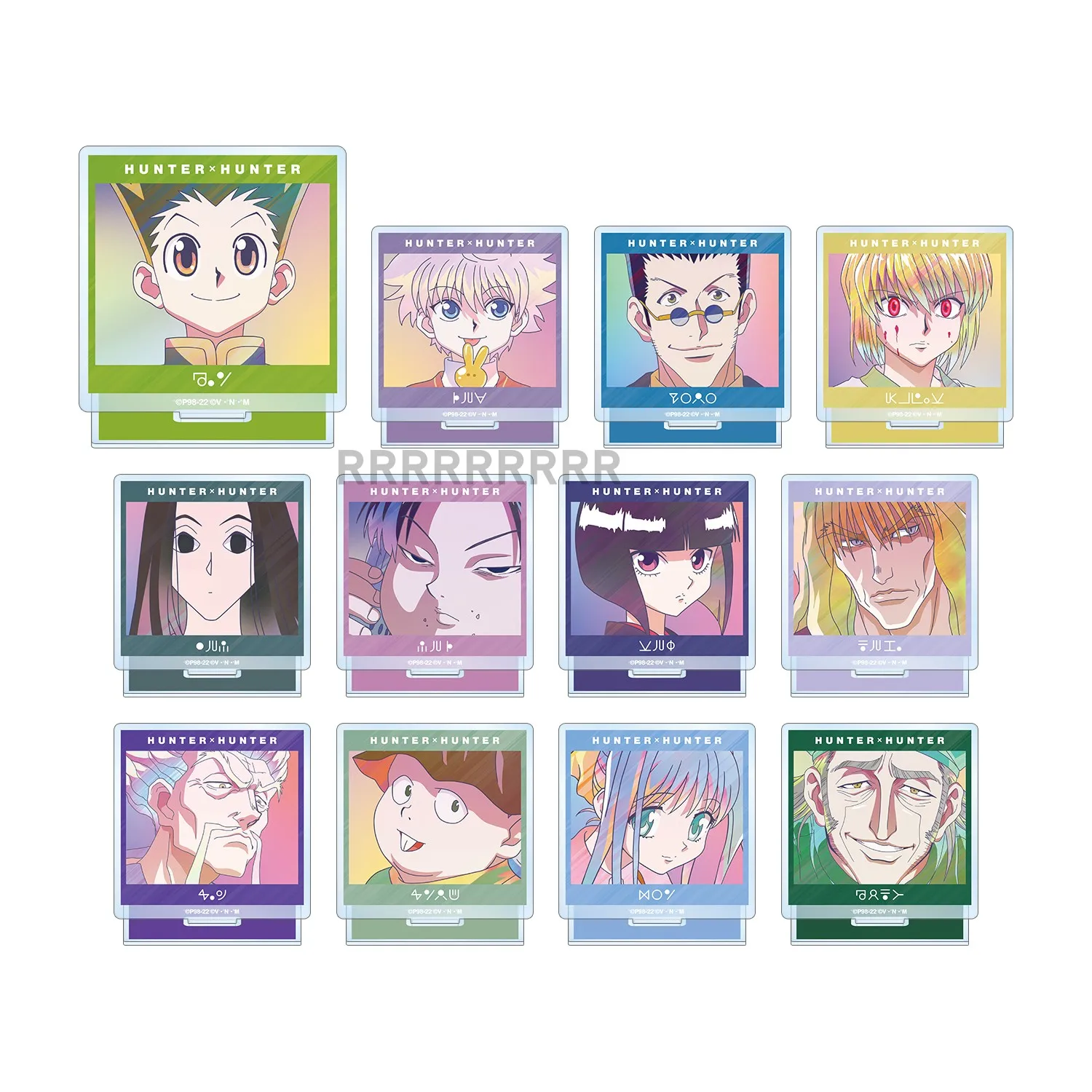 

HUNTER x HUNTER Mini Figure Doll GON FREECSS Killua Zoldyck Kurapika Small Acrylic Stand Model Plate Toys