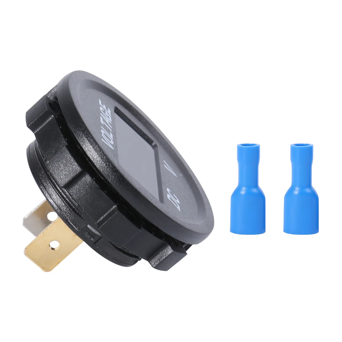 

Universal Digital Display Voltmeter Waterproof Voltage Meter Blue LED for DC 12V-24V Car Motorcycle Auto Truck