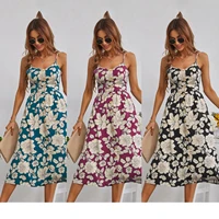 zhilans%c2%ae 2022 printing hollow out design women dress summer fashion outdoor clothes female casual robe evening party sukienka