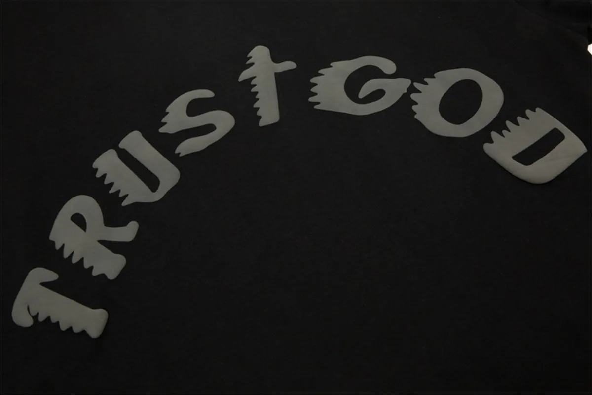 Футболка Мужская/женская с принтом Trust God и коротким рукавом |