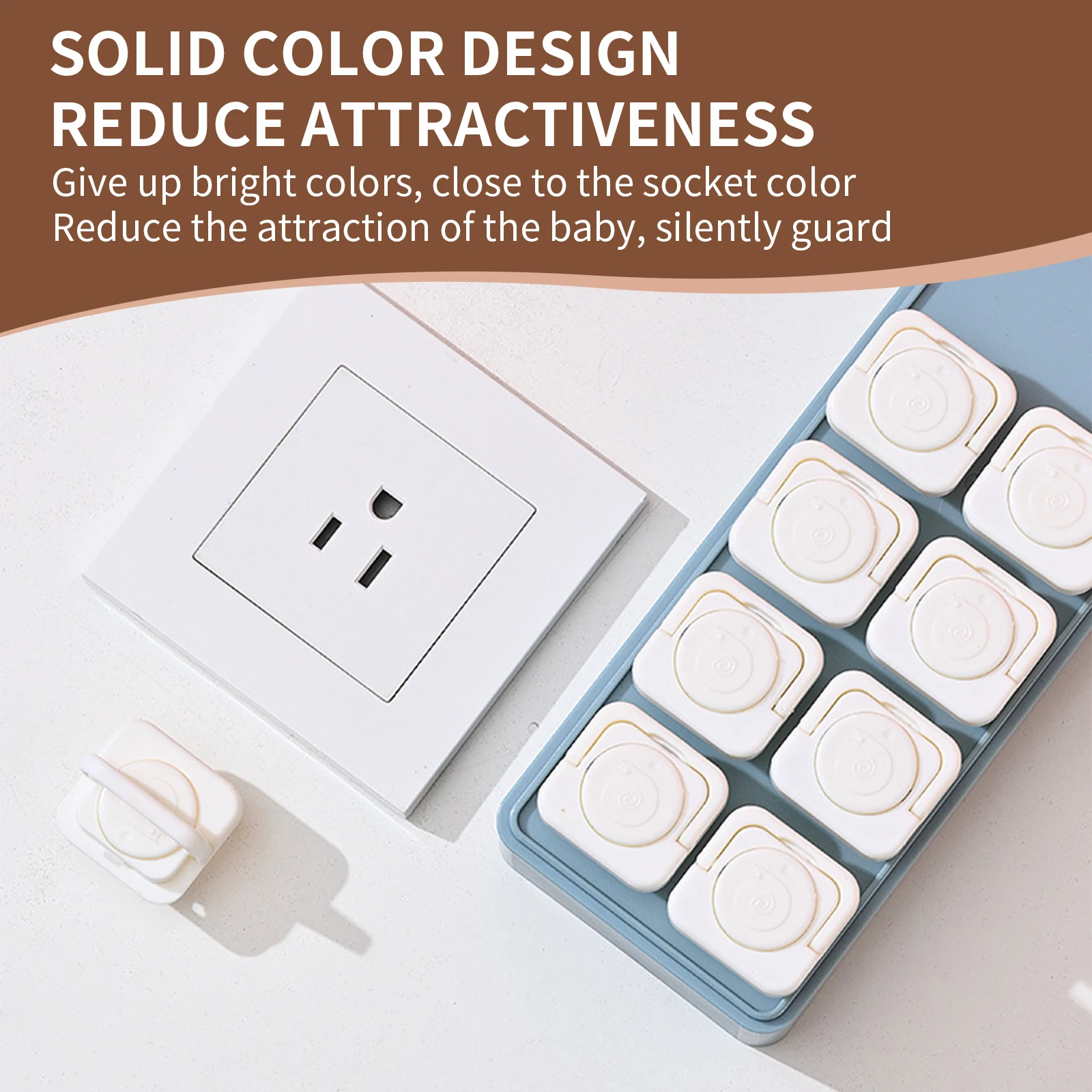 Новые 50 шт. крышки розетки для США 3-контактный пресс-стиль утолщенные