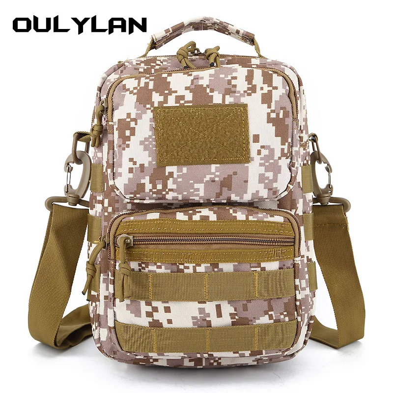 

Fashion Messenger Bag Waterproof Camouflage Backpack Travel Tactic Knapsack Shoulder Bag Army Green Small Bag