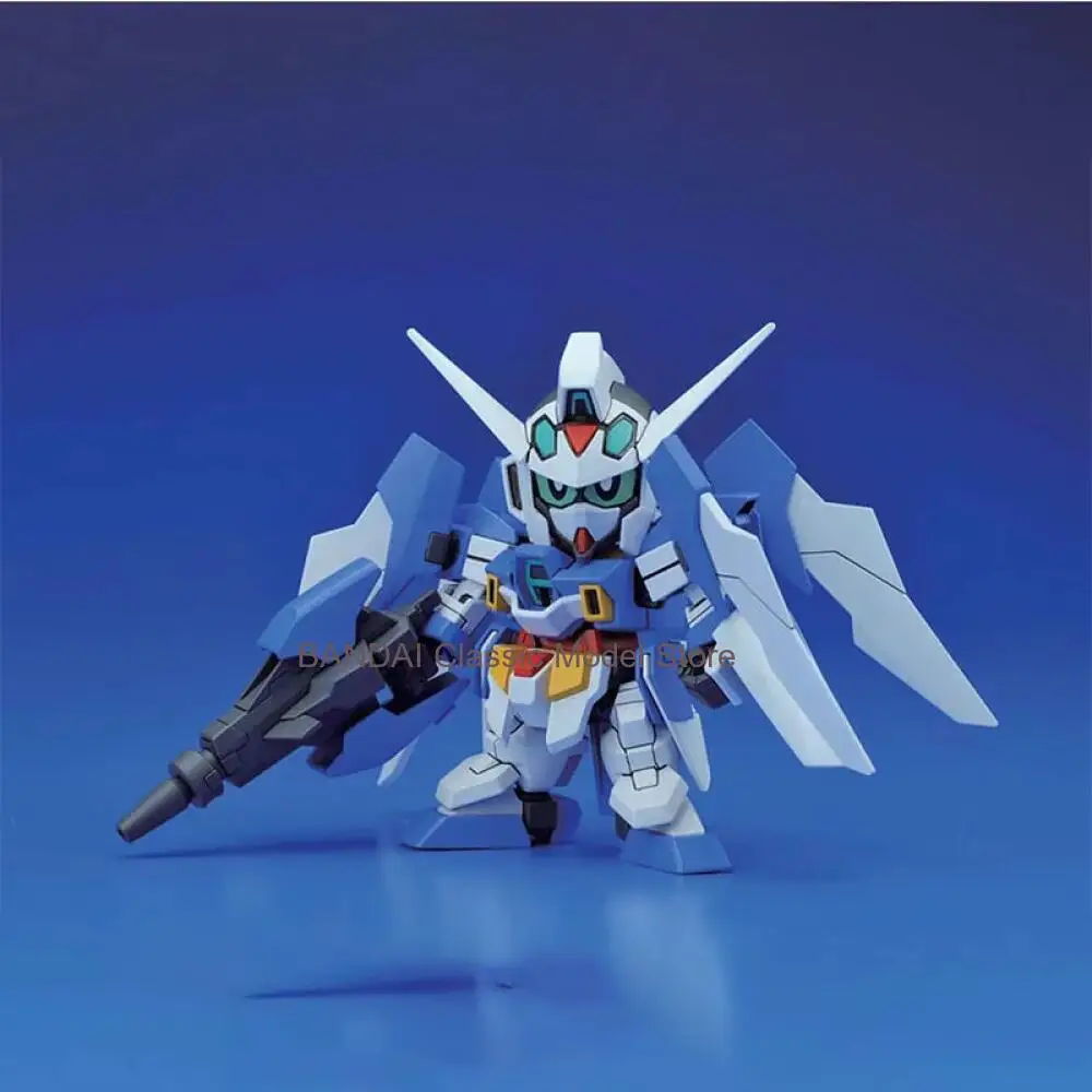 Фото Оригинальный набор для сборки модели Gundam от Bandai, аниме-фигурка SD BB AGE-2 Doublebullet, коллекционная модель Gunpla, аниме-фигурка, игрушки для детей №3