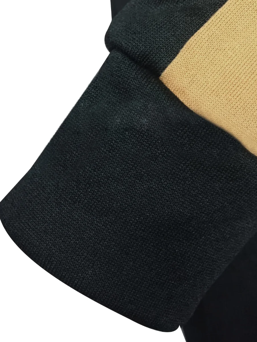 LW размера плюс комплект из двух предметов с капюшоном воротником полосатый