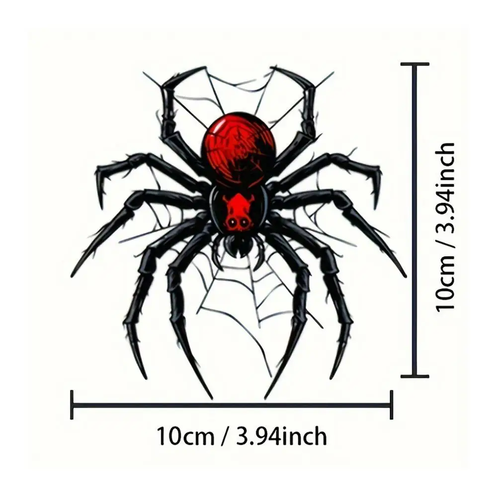 

10*10 см наклейки на автомобиль 3D наклейка-паук мягкий ПВХ хромированный эмблема значок водостойкая светоотражающая наклейка автомобильные аксессуары