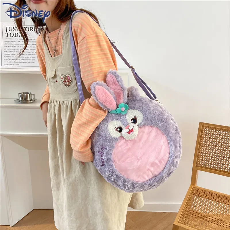 

Disney Transparent Plush Shoulder Bag Animation Derivatives Lina Bell Stellalou Stella Satchel Kawaii's Girl Messenger Bag