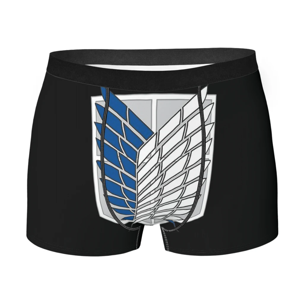 

Трусы-боксеры Snk мужские из дышащего материала, Классическое нижнее белье в японском стиле аниме «атака на Титанов», подарок на день рождения