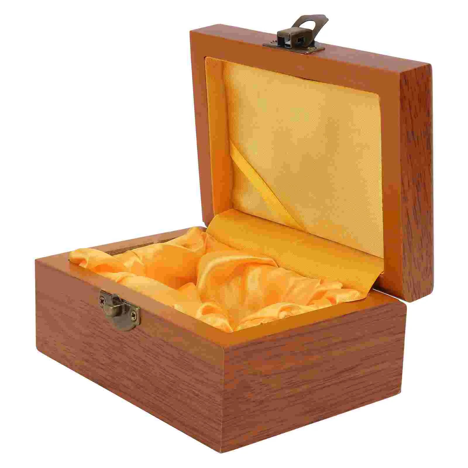 

Box Wood Jewelry Wooden Storage Bracelet Case Vintage Organizer Necklace Container Gift Keepsake Lock Small Boxeswith Cases