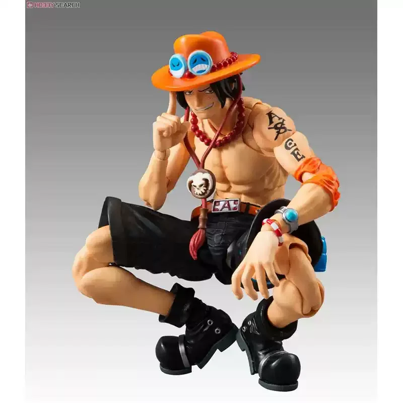 Фото Оригинальная фигурка MH Variable Action Heroes VAH One Piece Портгас Д. Эйс, подвижная аниме-модель, игрушка, в наличии. №5
