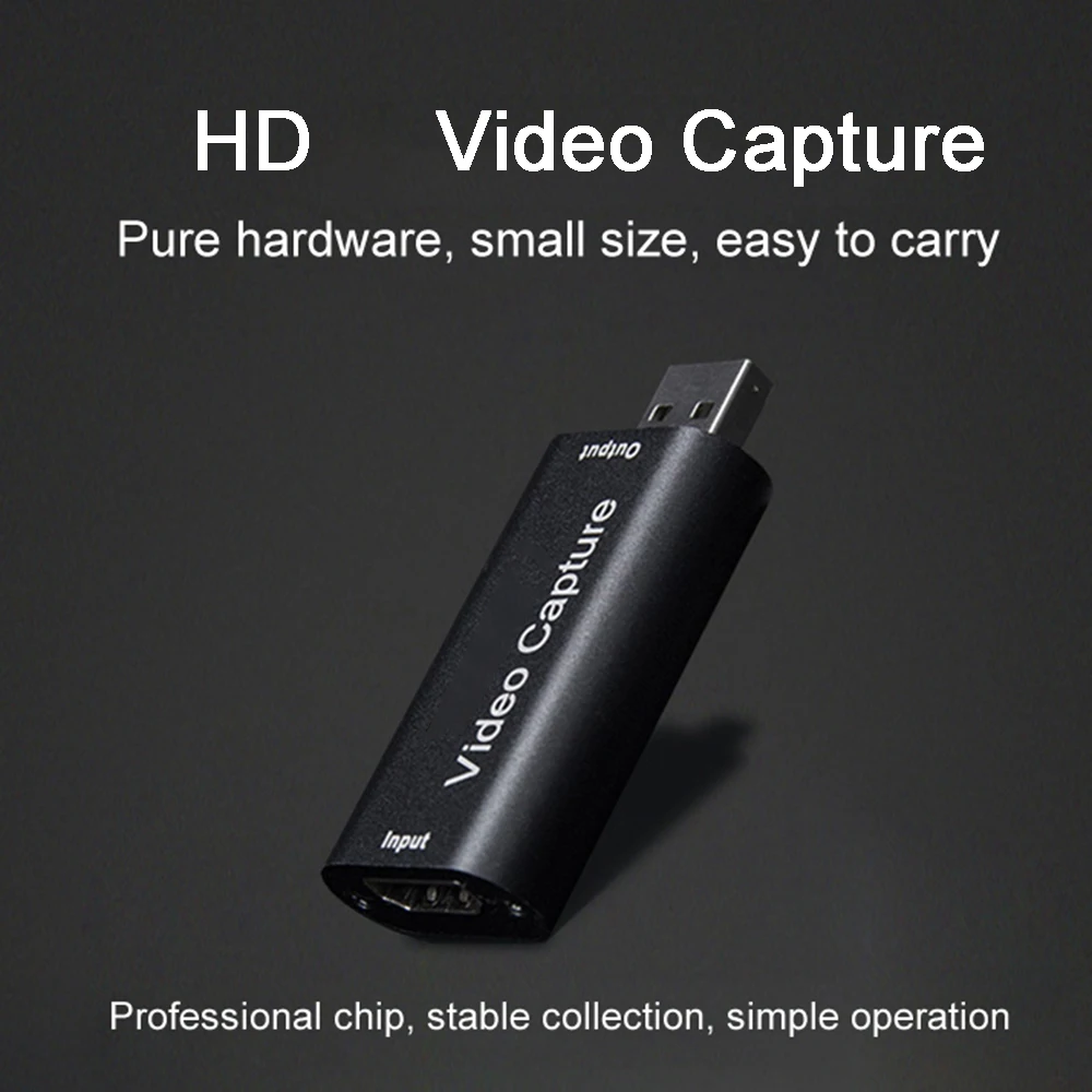 Mini HD 1080P HDMI-совместим с USB 2 0 Карта видеозахвата коробка для записи игр Youtube OBS