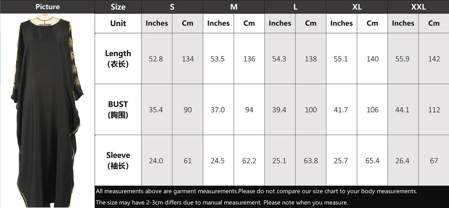 Handwork Diamonds Moroccan Caftan Black Satin Abaya Batwing Cape Evening Party Dress Women Islam Clothing Jalabiya Muslim Kaftan