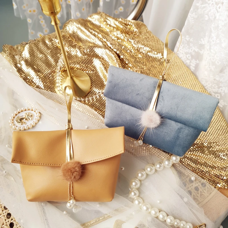 Weaving Bridesmaid Handbag Packaging Baby Shower Favors Party Supplies Wholesale