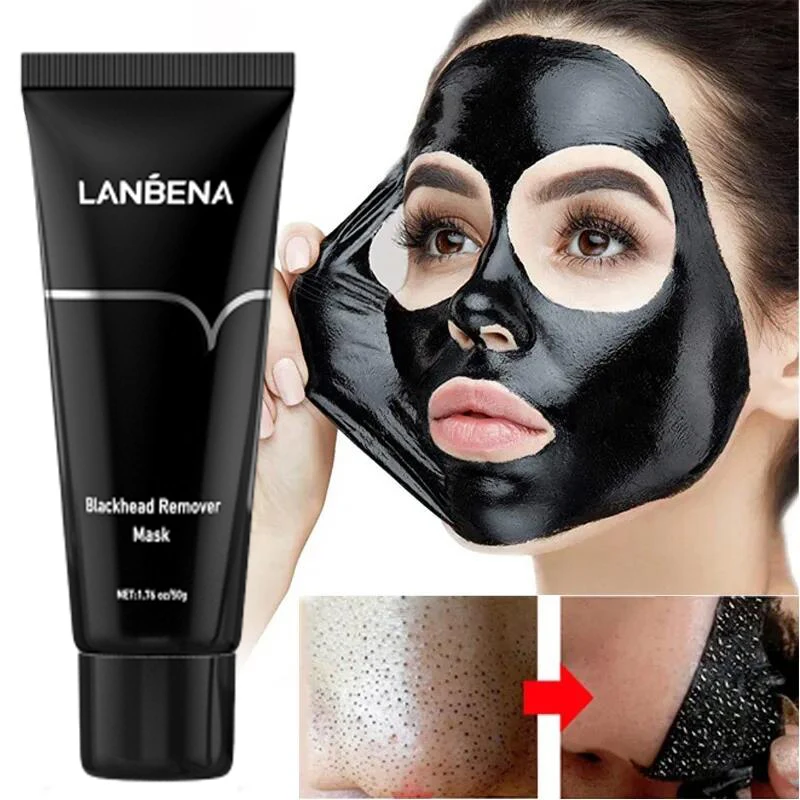 

LANBENA Blackhead Remover Face Mask Charcoal Peel Off Black Mask Oil-Control Nose Black Dots Mask Acne Deep Cleansing Skin Care