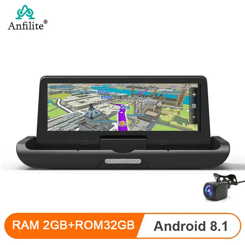 

8 Inch Android 8.1 Dash Cam 1080P ADAS GPS Navigation Bluetooth Car DVR 4G WiFi Rearview Mirror Video Recorder Dual Len 24H Park