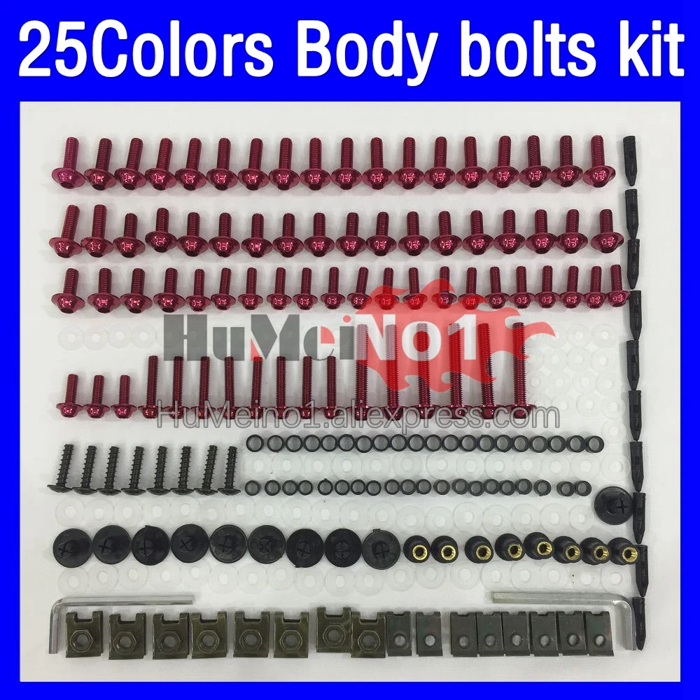 

268ps Fairing bolts full screw kit For HONDA CBR600 CBR 600 F2 FS CBR600F2 91 92 93 94 1991 1992 1993 1994 Body bolt screws Nuts