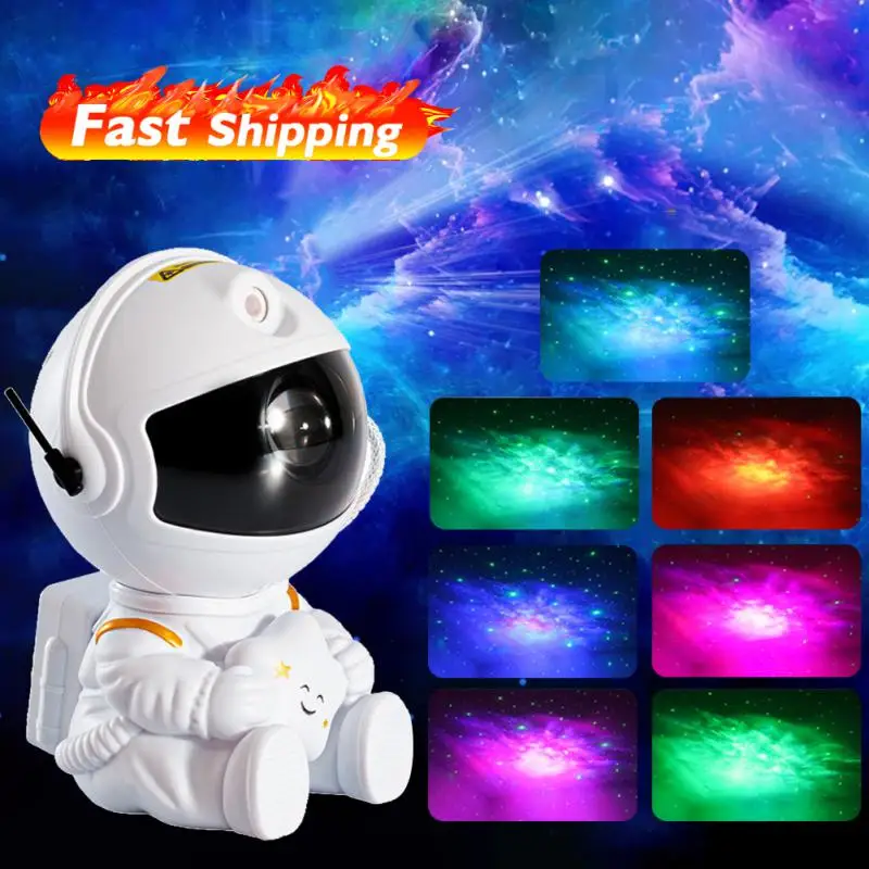 

Проектор астронавт звездное небо галактика звезды проектор ночной свет Светодиодная лампа для спальни декор комнаты Декоративные ночные светильники подарок