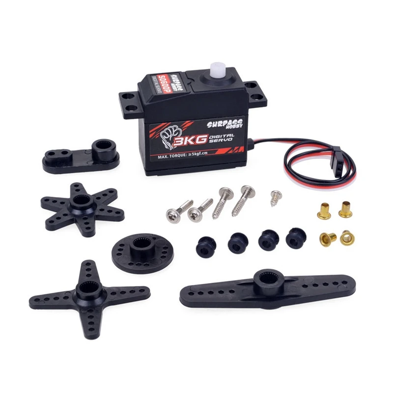 

Surpass Hobby 2440 Motor 4600+35A Electric Adjustable 3Kg Plastic Teeth Digital Steering Gear Remote Control Car Parts Component