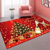 christmas tree illustration doormat entrance kitchen floor bath mat living room hallway carpet home docor rug