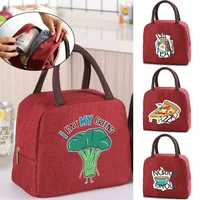 women lunch bag portable insulated thermal lunch bags child waterproof cooler and warm keeping lunch box for picnic or work