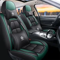 PVC Leather Car Seat Covers Full Set Luxury Seat Cover Sports Cushion Cover for Cars universal
