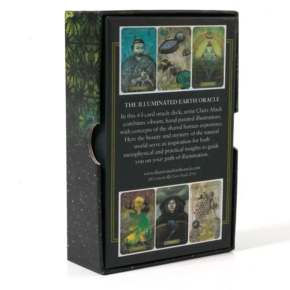 Карточная игра Asmodee Земля Оракул с подсветкой 63 карточками путеводителем для