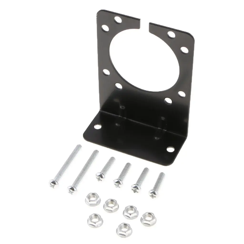 

Set of 1(W/ HARDWARES)-Trailer Connector Plug Holder Mounting Bracket |