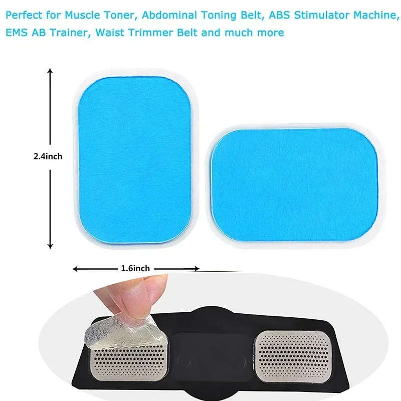 

for Massager Accessories Gel Ems Stimulator Machine Patch Gel Body Muscle Slimming Abdominal Pads Patch Exerciser 10Pcs Trainer
