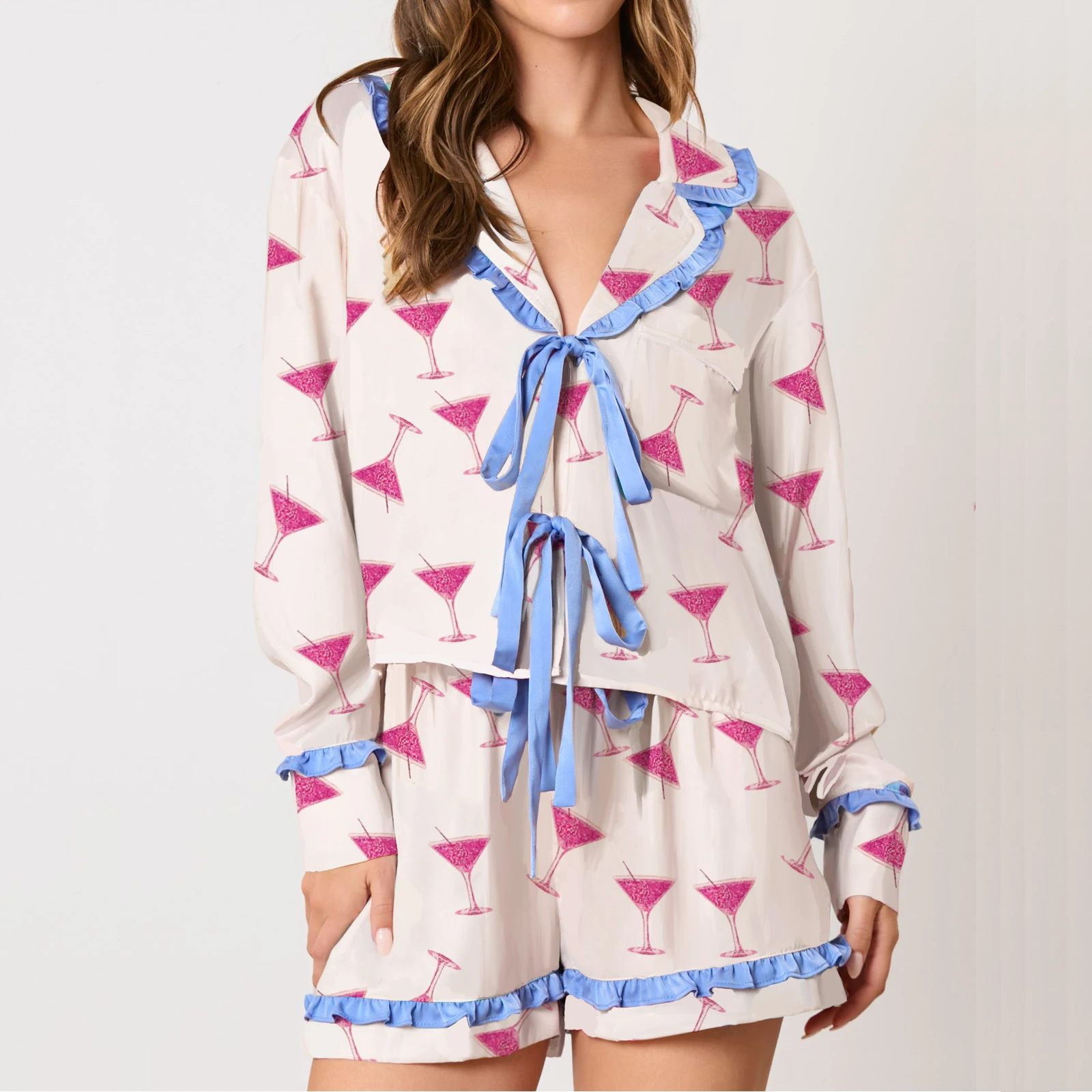 Combhsaaki женский рождественский пижамный комплект из 2 предметов конфетная