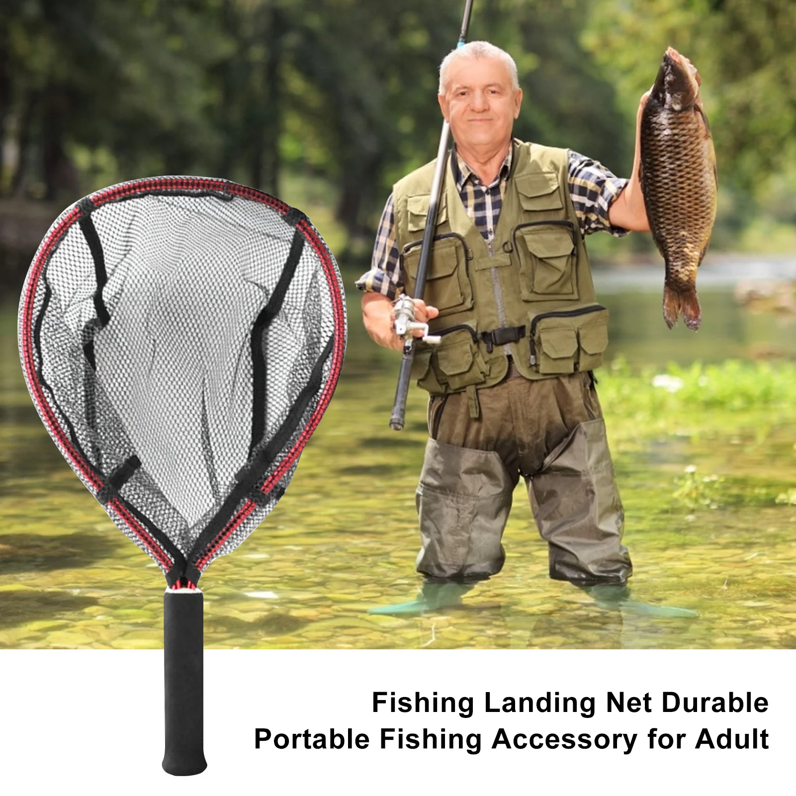 

Fishing Landing Net Durable Portable Fishing Accessory For Adult Fishing Accessories Equipment Accessory Carp