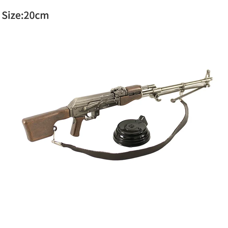 20 см модель оружия PUBG металлический RPK легкий пулемет брелок миниатюры AK47 оружие