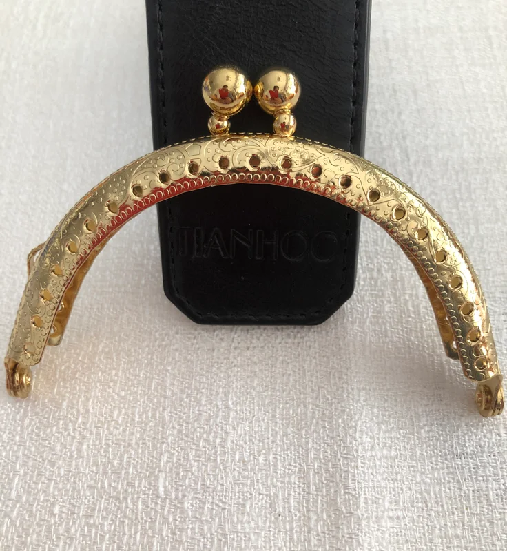 6.5cm Metal Purse Frame Handle for Clutch Bag Handbag Accessories Making Kiss Clasp Lock Antique Bronze Hardware