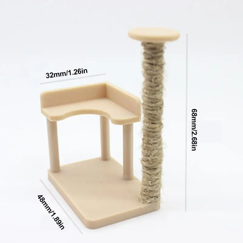 Миниатюрный кукольный дом мебель 1:12 рамка для лазания кота модель кукольного