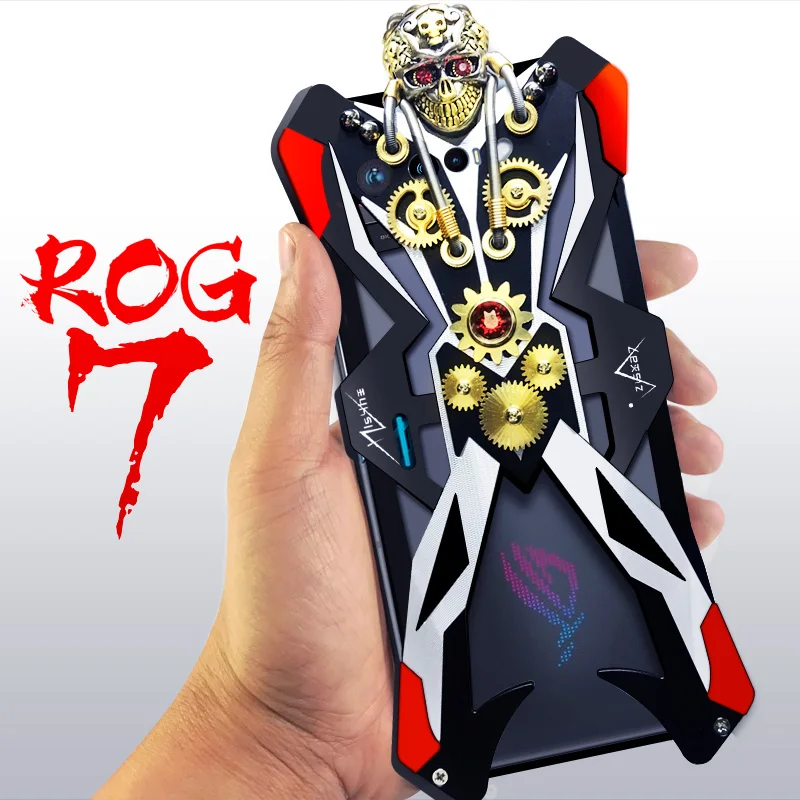 Роскошный армированный металлический алюминиевый чехол для телефона Asus Rog Phone 7 6 5