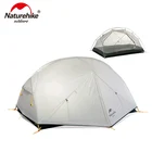 Палатка Naturehike Mongar 2 туристическая 20D, силиконовая нейлоновая, двухслойная, водонепроницаемая Ультралегкая купольная, навес, фойе, для 2 человек