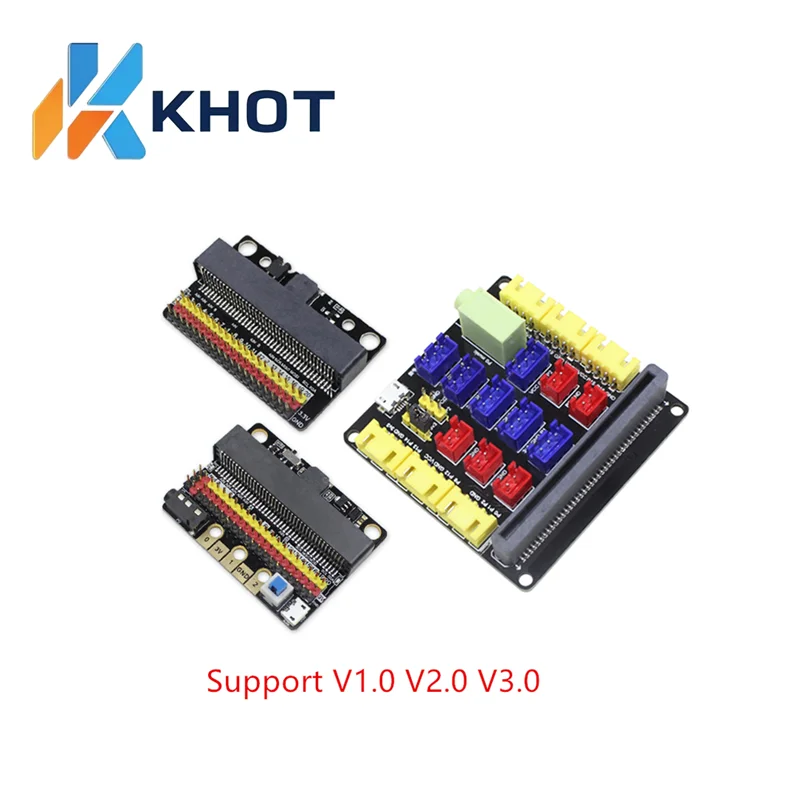 Плата расширения Micro: Bit IOBIT V1.0 V2.0 V3.0 адаптера Microbit для программирования начальной