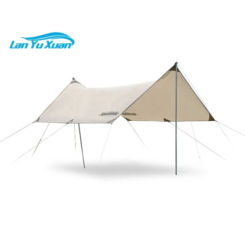 

Naturehike Girder shelter sun shade rain fly awning camping tarp with tent pole beach tent sun shelter