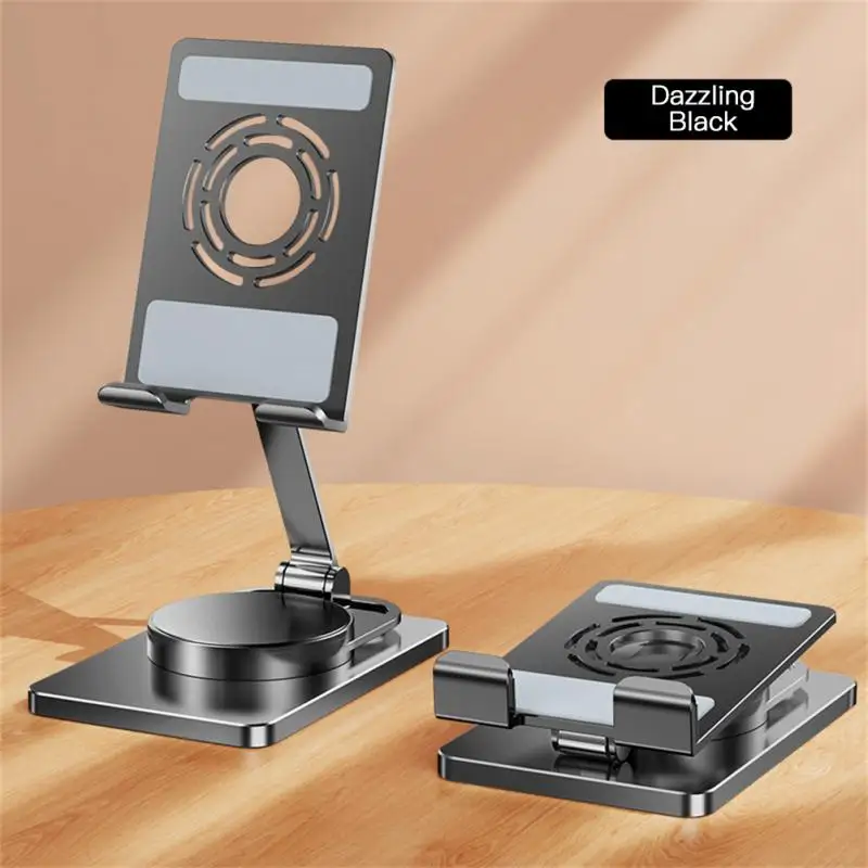 

Desktop Lazy Bracket Metal Foldable Holder 360 Rotation Aluminum Alloy Phone Holder Stand Table Bracket For IPad Within 7-9inch