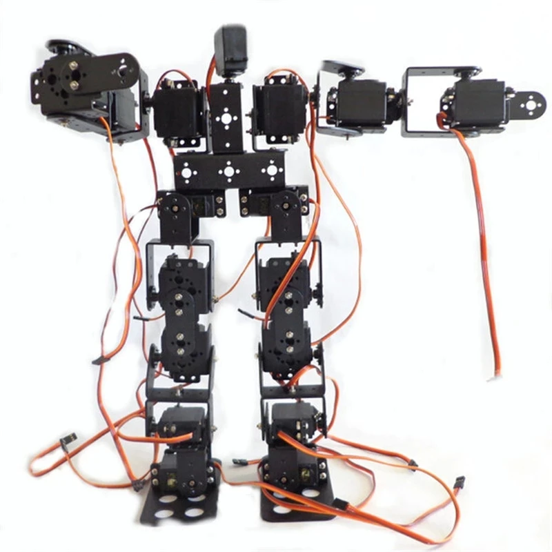 

Degrees 17 Freedom Educational Robot / Biped Kit 1set Kit Humanoids Servo Feet Bracket Humanoid / Walking Robot Of