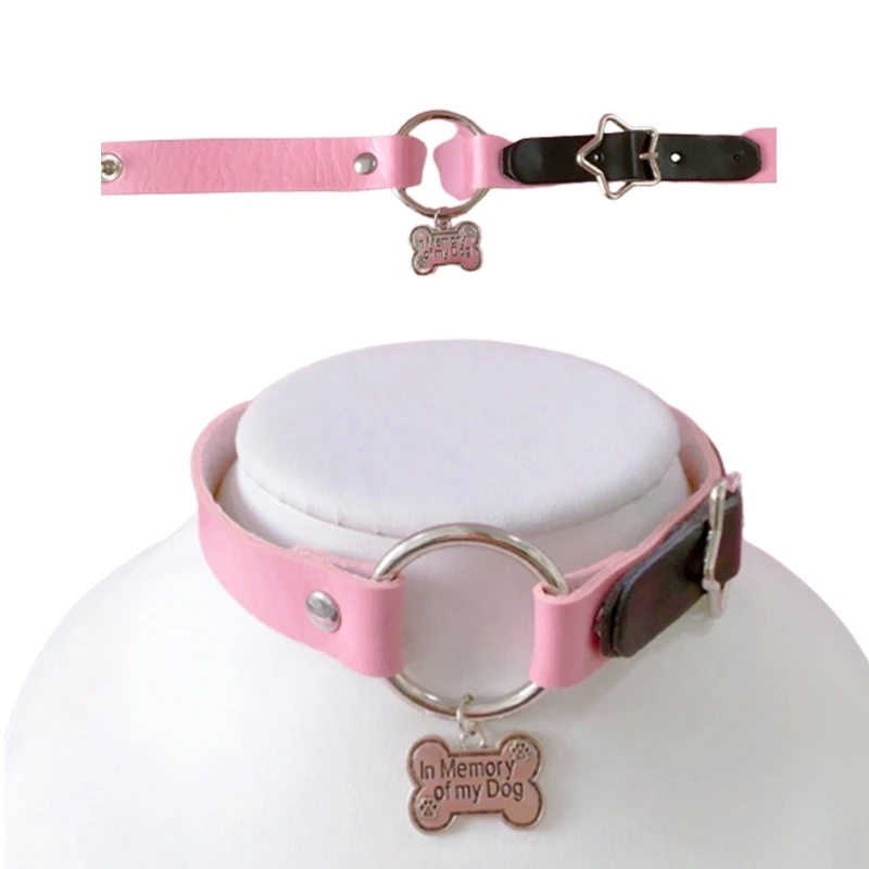 Регулируемый сексуальный воротник в стиле стимпанк ожерелье из искусственной