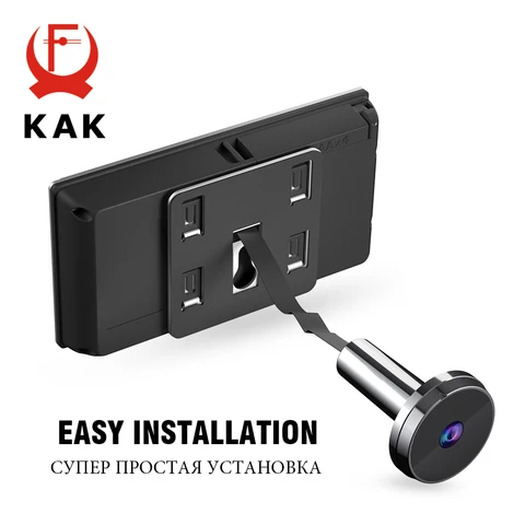 KAK 3,5 "цифровой дверной глазок, камера, электронный дверной глазок, звонок, 120-градусный широкоугольный HD-экран, оборудование для домашней системы безопасности