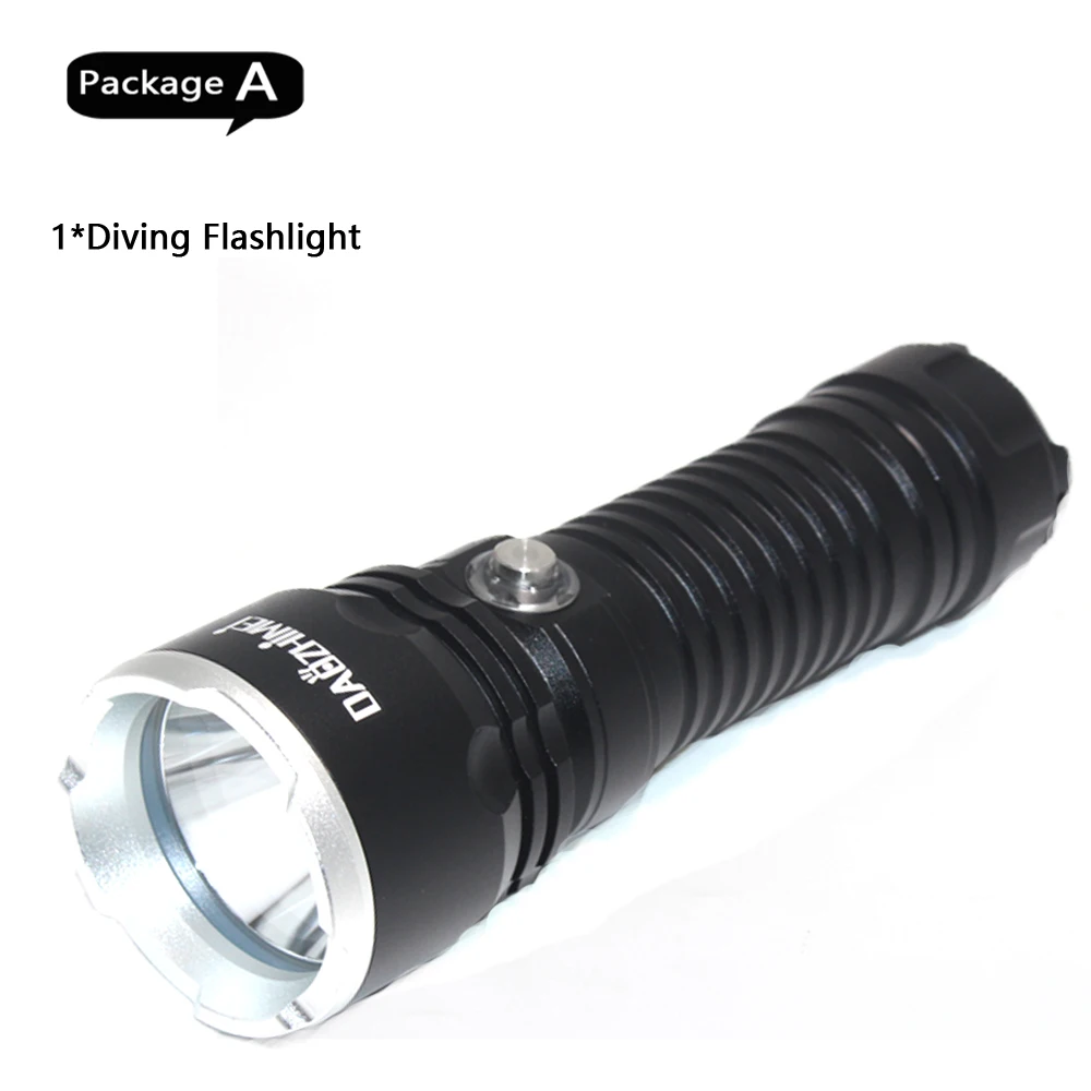 

DAOZHIMEI Фонарик для дайвинга XHP70 желтый